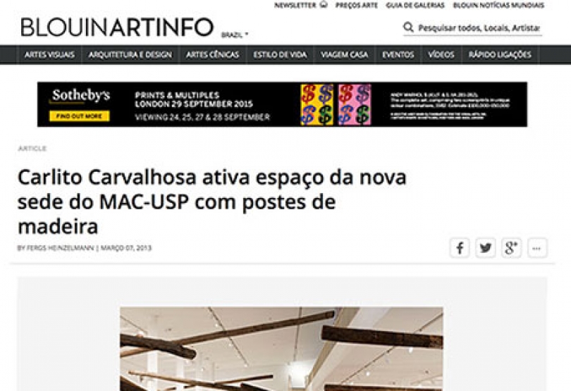 Blouin Art Info – 07.03.2013 | ICCo, São Paulo