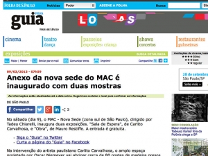 Guia da Folha de São Paulo – 09.03.2013 | ICCo, São Paulo, Brazil