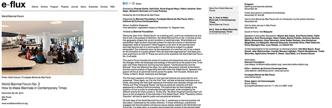 E-flux -24.11.2015 | ICCo, São Paulo, Brazil