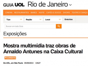 Guia UOL – 05.09.2013 (RJ) | ICCo, São Paulo