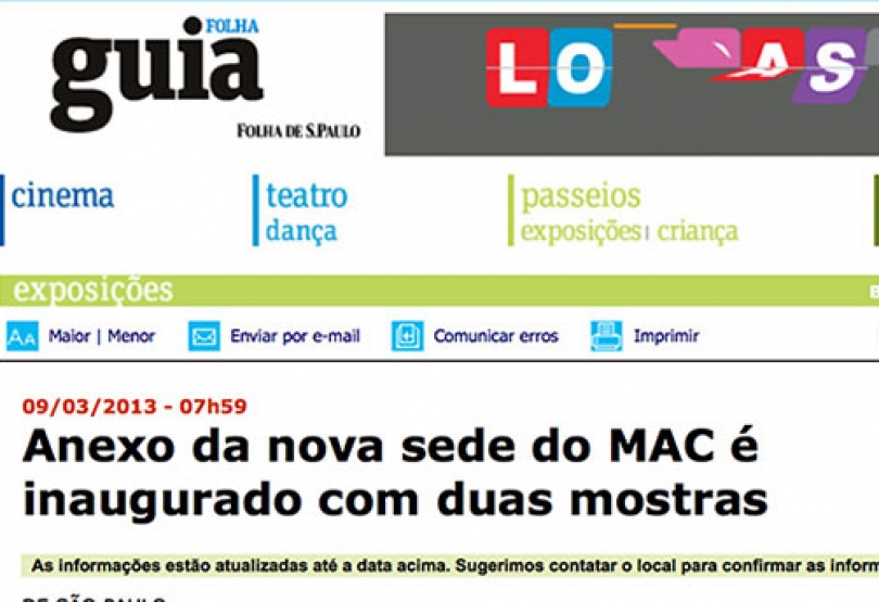 Guia da Folha de São Paulo – 09.03.2013 | ICCo, São Paulo
