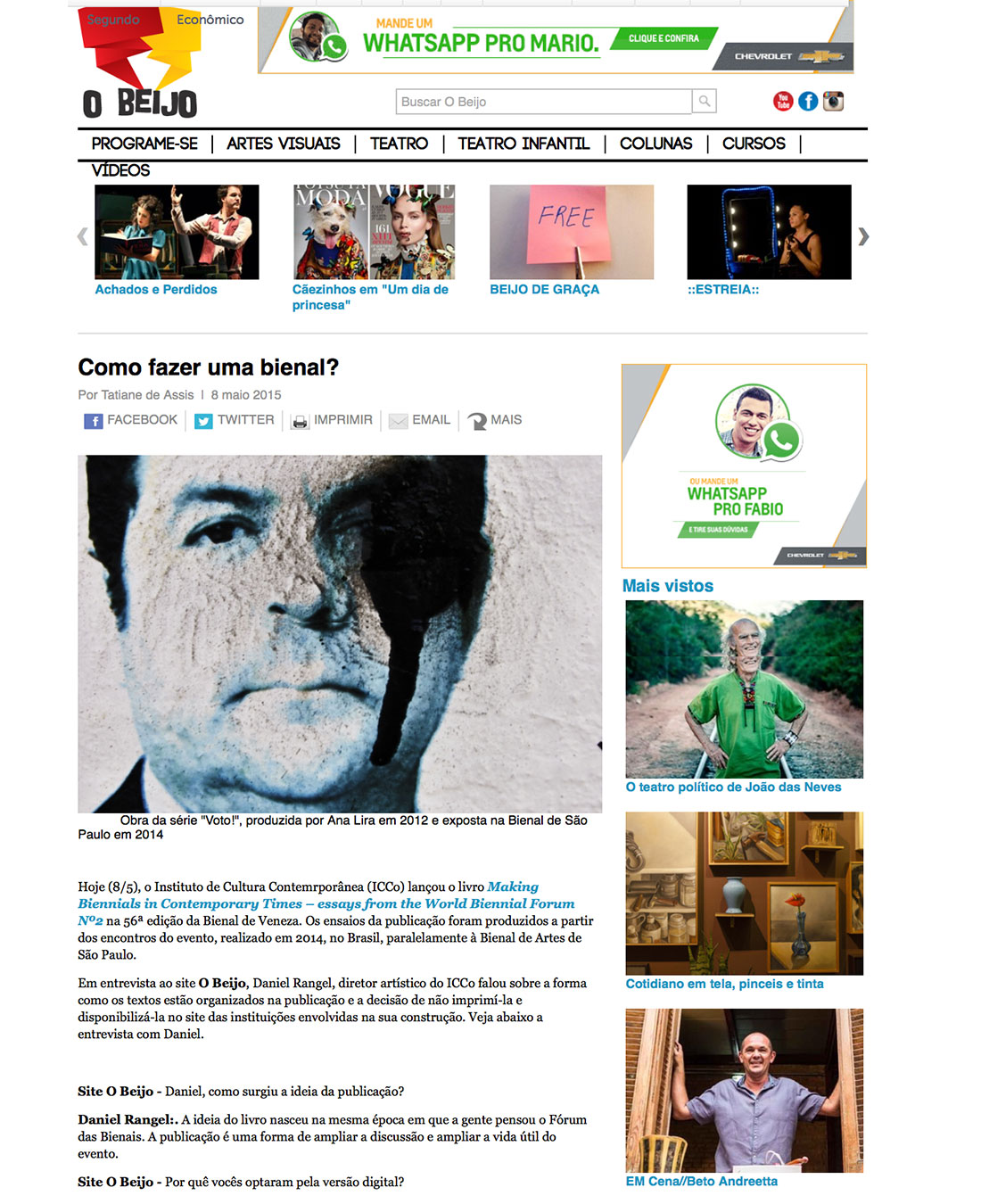 O Beijo | ICCo, São Paulo, Brazil