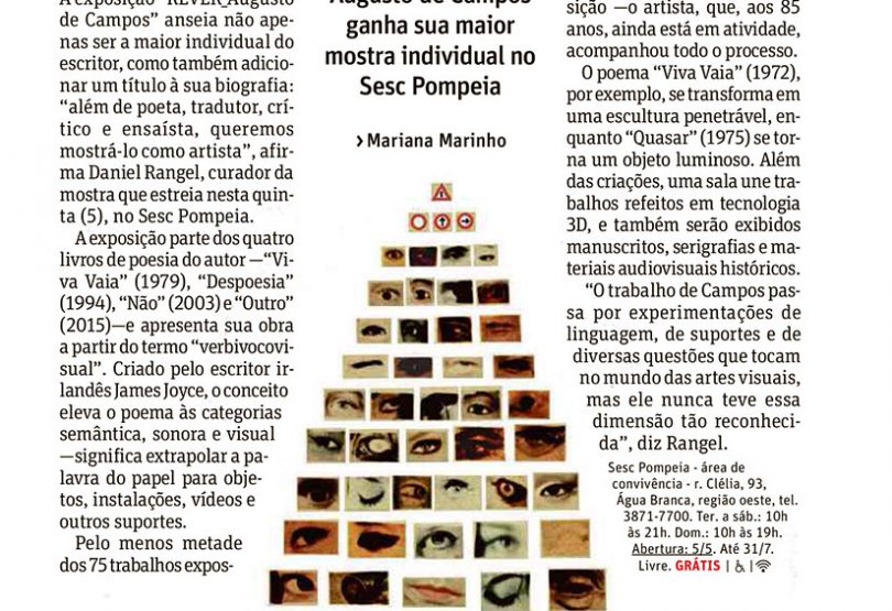 Folha de São Paulo – Guia – 29.04.2016 | ICCo, São Paulo
