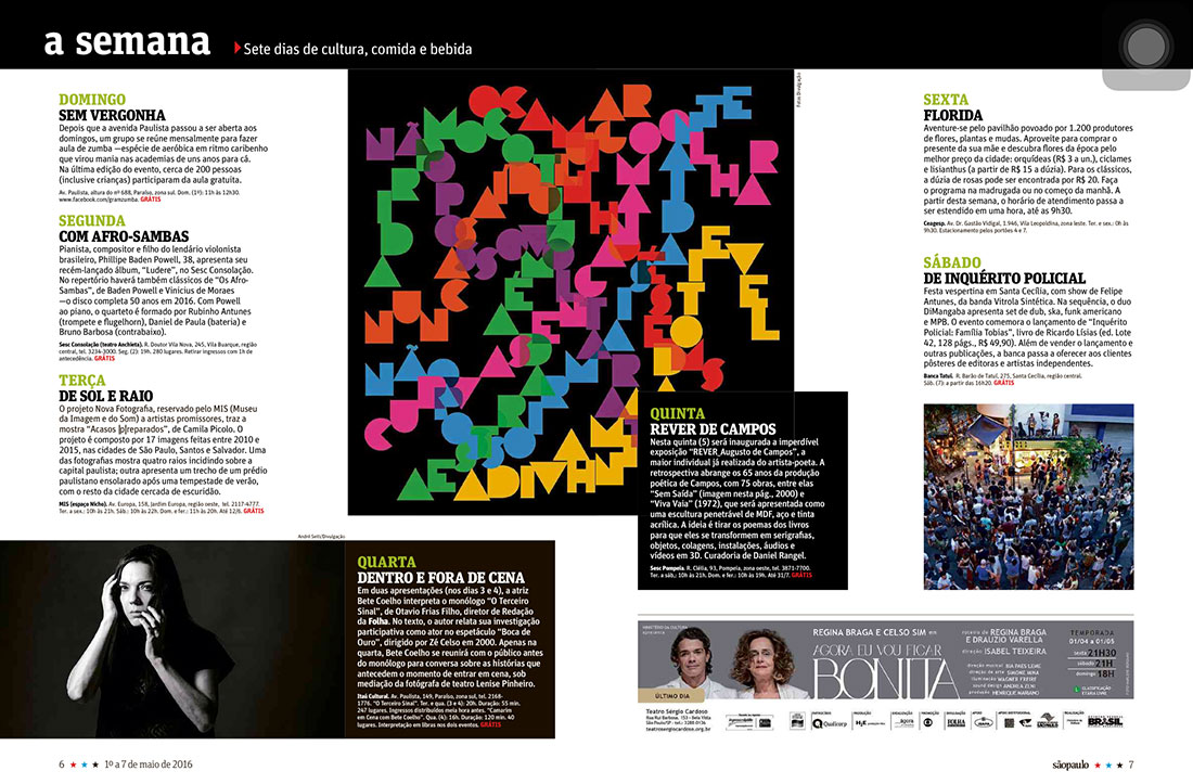 Revista Sãopaulo – 01.05.2016 | ICCo, São Paulo, Brazil